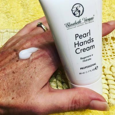 Pearl hands cream, crema de manos, elisabeth vargas cosmética, alta cosmetica, un lujo en tu piel, 
