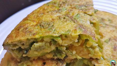 Tortilla de cuscús y lechuga