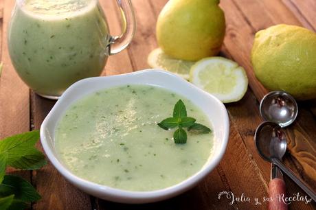 RECETA -  Gazpacho de melón con limón y menta fresca