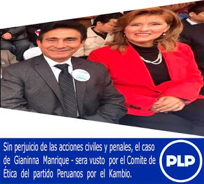 Lo que mal empieza-mal acaba? PPKAUSAS ABREN PROCESO DISCIPLINARIO A GIANINNA MANRIQUE…