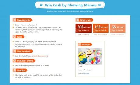 Participa en el 13º aniversario de EaseUS ganando increíbles premios