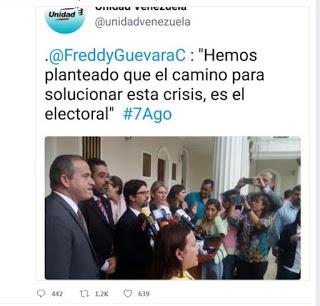 OPOSICION ABANDONA A SUS SEGUIDORES EN VENEZUELA