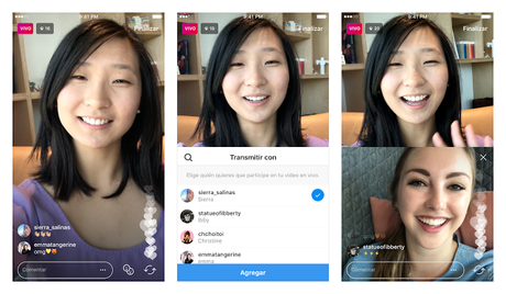 Instagram prueba 'streaming' en vivo con un amigo como coanfitrión