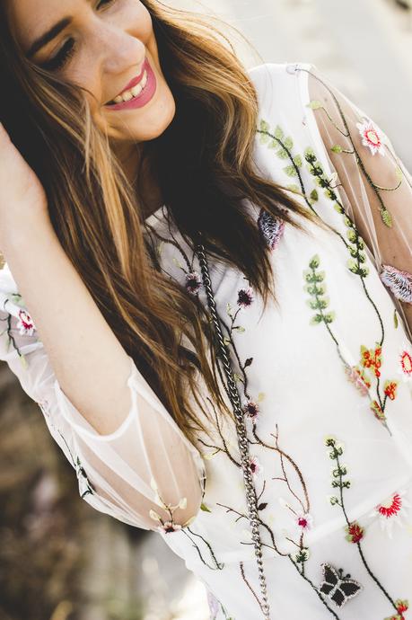 EMBROIDERED DRESS