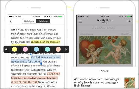Tres aplicaciones de iOS para compartir citas en redes sociales