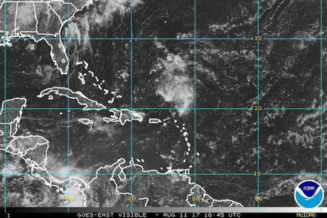 Lluvias en pronóstico para la tarde y la noche.