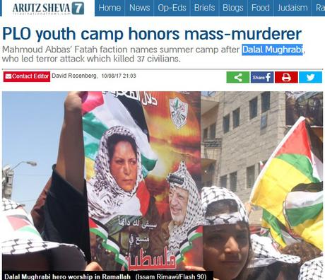 El ente palestino pone el nombre de un asesino de masas a un campamento juvenil.