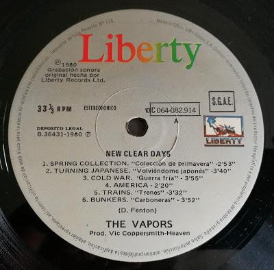 The Vapors -New clear days Lp 1980