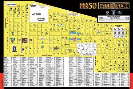 Gen Con Indy 50, plano y listado completo de empresas participantes