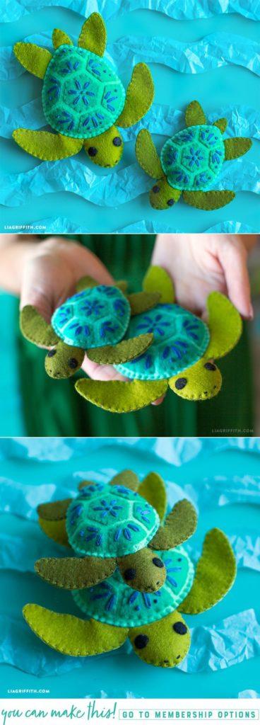 22 manualidades sencillas de fieltro para bebes