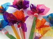 ideas manualidades flores papel celofán