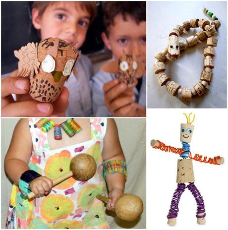 57 originales ideas de manualidades con corchos para niños