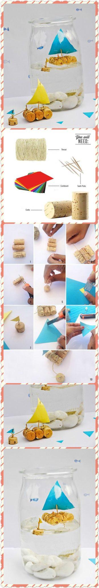 57 originales ideas de manualidades con corchos para niños