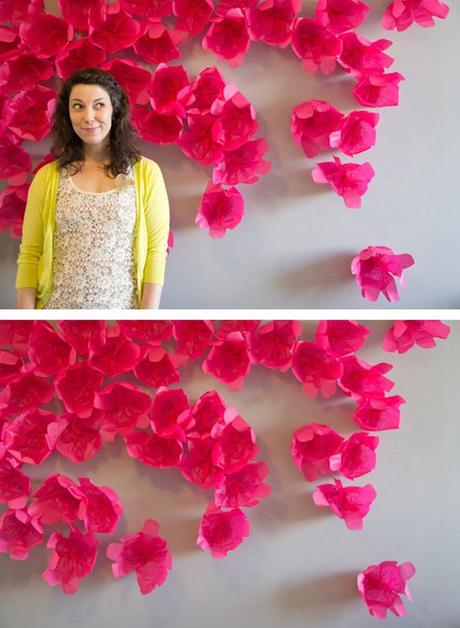 64 fantásticas ideas con Flores de papel de seda