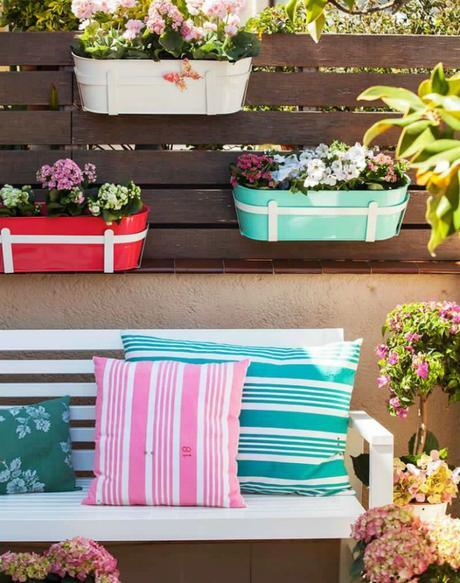 Terraza lowcost con muebles de IKEA