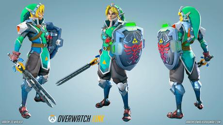 Imaginan cómo se vería Link dentro de Overwatch