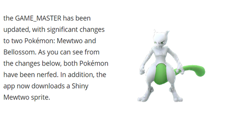 Se añade sprite shiny de Mewtwo a Pokémon GO