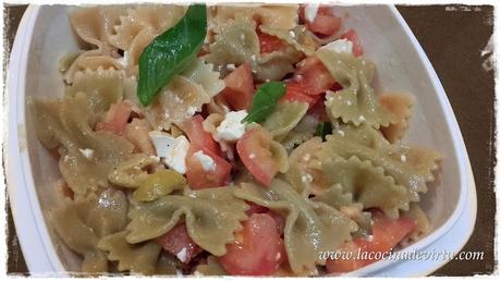 Ensalada Pasta Caprese manera