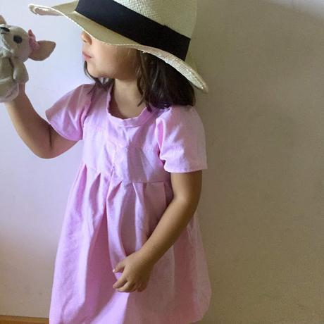 VESTIDO PARA NIÑA RECICLANDO UNA CAMISA DE MAMÁ