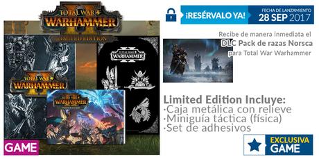 Total War Warhammer II cuenta con edición limitada exclusiva de GAME y regalo por reserva
