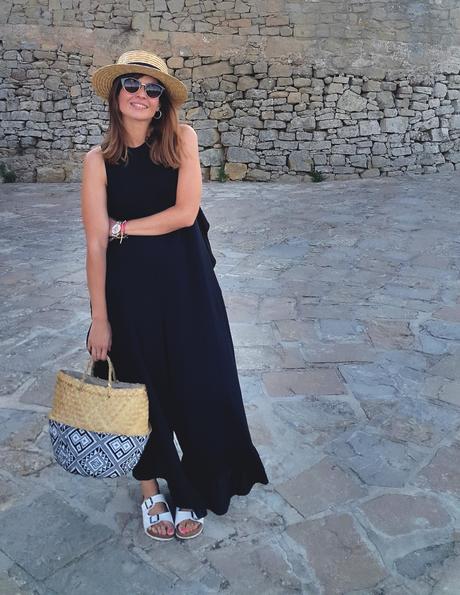 blogger moda jumpsuit y capazo