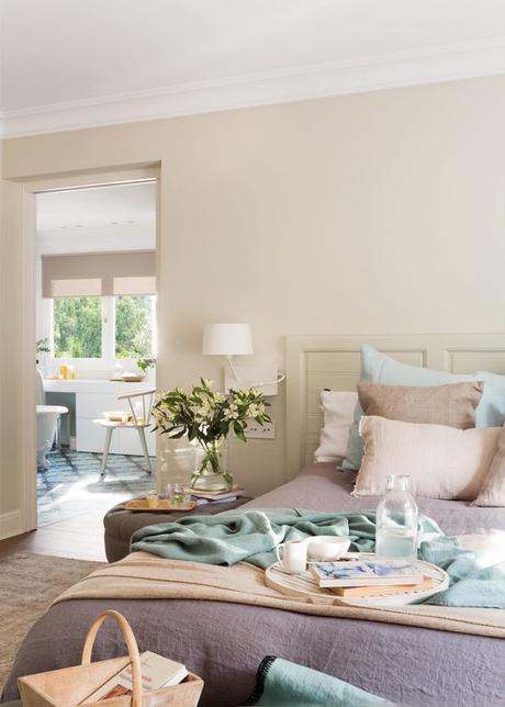 decorar con bandejas dormitorios