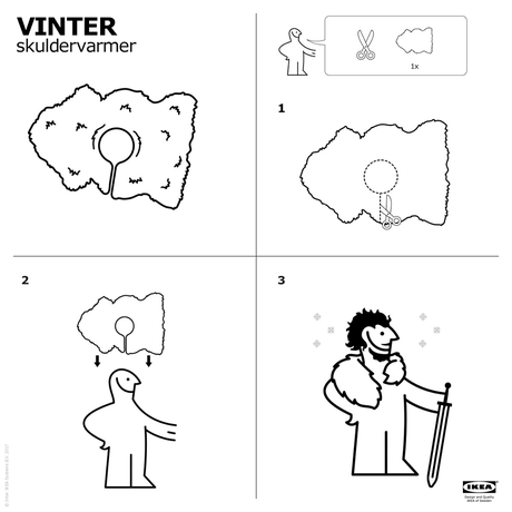 IKEA lanza un tutorial para crear tu propia capa de “Juego de Tronos” con sus alfombras