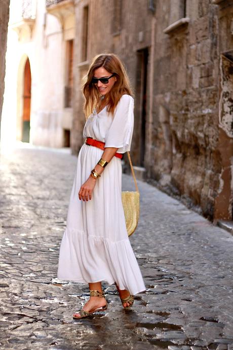 vestido largo blanco