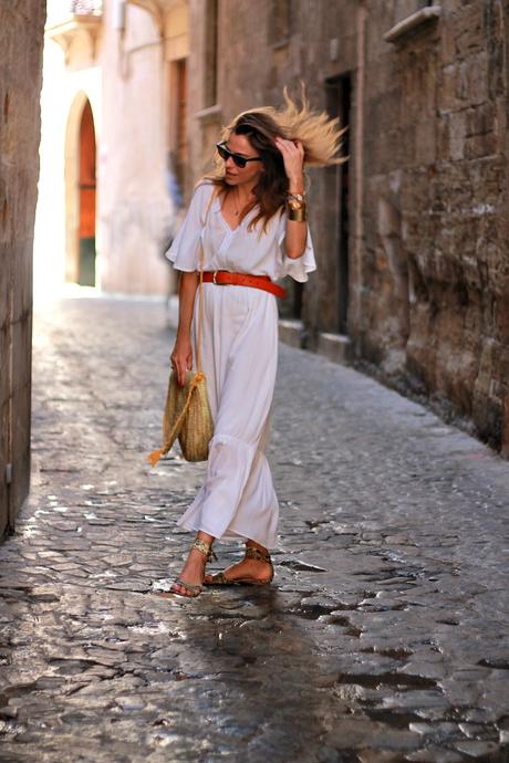 vestido largo blanco