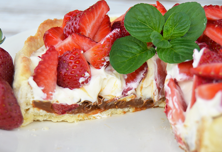 Tarta de Frutillas con Crema De “Tres Tenedores”