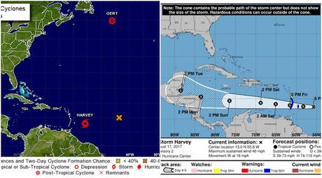 Se forma tormenta tropical Harvey
