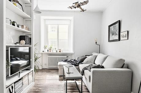 nordic style living room in small places