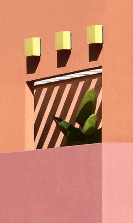 Hayley Eichenbaum, Palm Springs, colores pastel, arquitectura