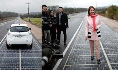 Francia posee el primer tramo de carretera solar del mundo.