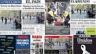 La Guardia Civil aterriza abruptamente en El Prat y la foto de Mariano Rajoy, tras los atentados de Barcelona, junto al gobierno de Puigdemont.