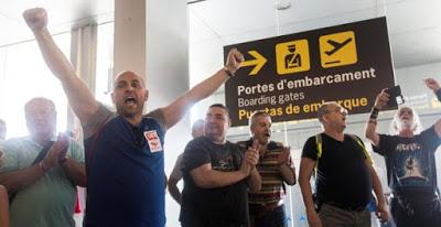 La Guardia Civil aterriza abruptamente en El Prat y la foto de Mariano Rajoy, tras los atentados de Barcelona, junto al gobierno de Puigdemont.