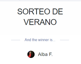 GANADORA SORTEO DE VERANO