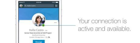 LinkedIn te informará si tus contactos están online en línea