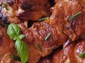 Brochetas pavo estilo oriental