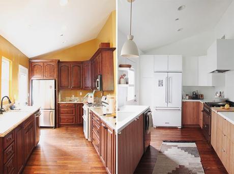 before and after kitchen comodoos interiores