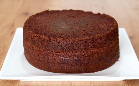 Bizcochuelo de chocolate sin huevo