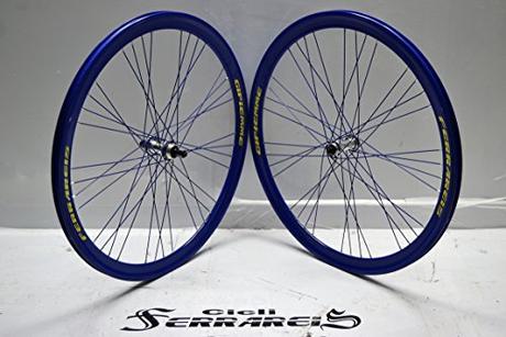 Ruedas Corsa Triatlon ciclocross Shimano aluminio Gipiemme Raktor 28 Azul 40 mm