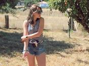 Denim shorts
