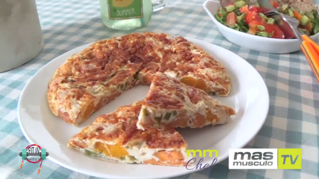 MASMÚSCULO CHEF:  TORTILLA DE CALABAZA Y BONIATO