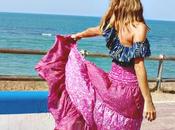 falda larga croptop