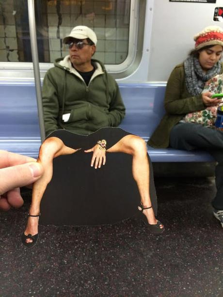 Original Collages de un fotografo mezcla fotos de revistas con retratos de New York