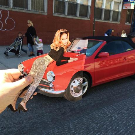 Original Collages de un fotografo mezcla fotos de revistas con retratos de New York