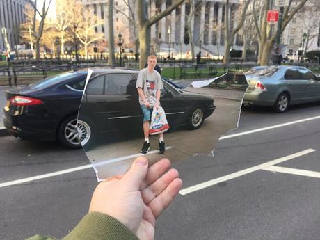 Original Collages de un fotografo mezcla fotos de revistas con retratos de New York