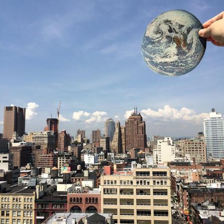 Original Collages de un fotografo mezcla fotos de revistas con retratos de New York