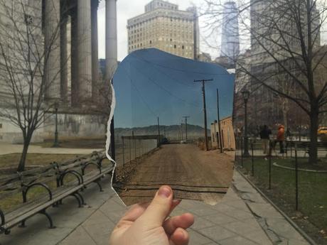 Original Collages de un fotografo mezcla fotos de revistas con retratos de New York